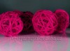 Ratanová koule 6cm pink