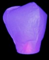 Svatební lampion štěstí fialový