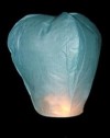 Svatební lampion štěstí modrý