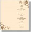 Svatební menu - čokoládový ornament