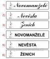 Svatební SPZ - komplet s obrázkem