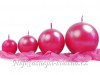 Svíčka koule fuchsiová pink vel.2
