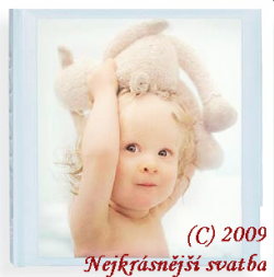 Dětské album - modré s ovečkou a s kapsami