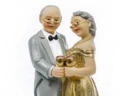 Figurka na dort Zlatá svatba 