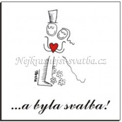 Magnetka pro svatební hosty
