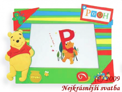 Rámeček Medvídek Pú - zelený 10x15