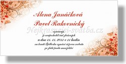 Svatební oznámení Jarní oranžová