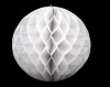 Dekorační koule Honeycomb bílá  29cm