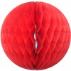 Dekorační koule Honeycomb červená 30cm