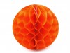 Dekorační koule Honeycomb oranžová  29cm