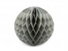 Dekorační koule Honeycomb šedá 25cm