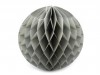 Dekorační koule Honeycomb šedá 29cm