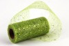 Glitery stuha pavučinka  zelená 10 cm 