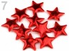 Hvězdička textilní červená
