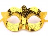 Karnevalová maska  škraboška zlatá 