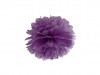 Papírový pompom 24 cm- tmavě fialová