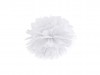 Papírový pompom 35 cm- bílá