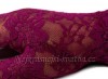 Rukavičky krajkové purpurové dlouhé