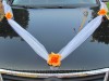 Svatební dekorace šerpa na auto Oranžová růže