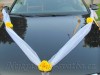Svatební dekorace šerpa na auto Žlutá růže