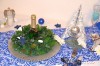 Vánoční výzdoba stolu pro 4 osoby  královská modrá