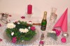 Vánoční výzdoba stolu pro 4 osoby  pink 