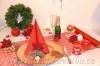 Vánoční výzdoba stolu pro 4 osoby  vánoční červená