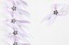 Vývazek lila-bílý s kytičkou