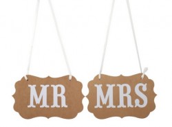 Cedulka Mr. and Mrs. vintage