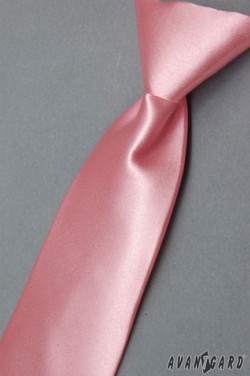 Chlapecká kravata světle růžová