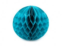 Dekorační koule Honeycomb modrá tyrkys  25cm
