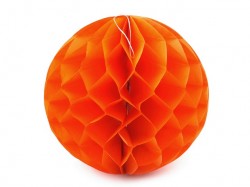 Dekorační koule Honeycomb oranžová  29cm