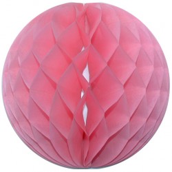 Dekorační koule Honeycomb světle růžová 30cm