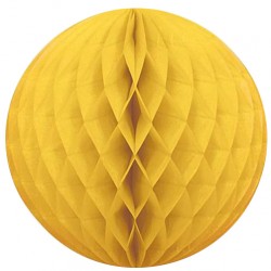 Dekorační koule Honeycomb žlutá 30cm