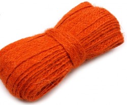 Jutová sisalová stuha - oranžová