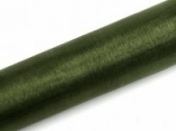 Organzová stuha 16cm - tmavě zelená