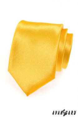 Pánská svatební kravata žlutá