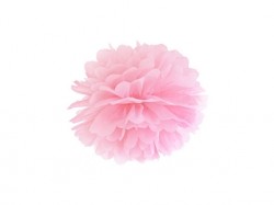 Papírový pompom 35 cm- světle růžová