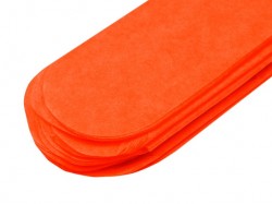 Papírový pompom Ø15 cm- oranžová reflexní