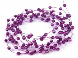 Perličky na silikonu fialové  mini