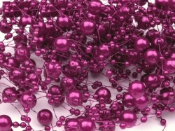 Perličky na silikonu fuchsia tmavá