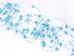 Perličky na silikonu  modré