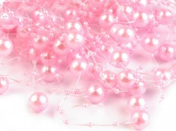 Perličky na silikonu růžové