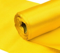 Saténová stuha- žlutá 12 cm