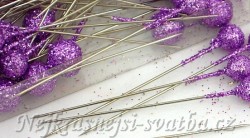 Špendlík lila glitery