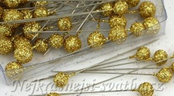 Špendlík zlatý glitery