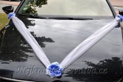 Svatební dekorace šerpa na auto Královská růže