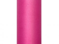 Svatební dekorační tyl pink široký