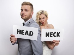 Svatební fotokoutek Head & Neck 
