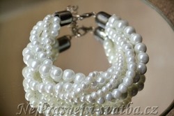 Svatební náramek Vintage perla